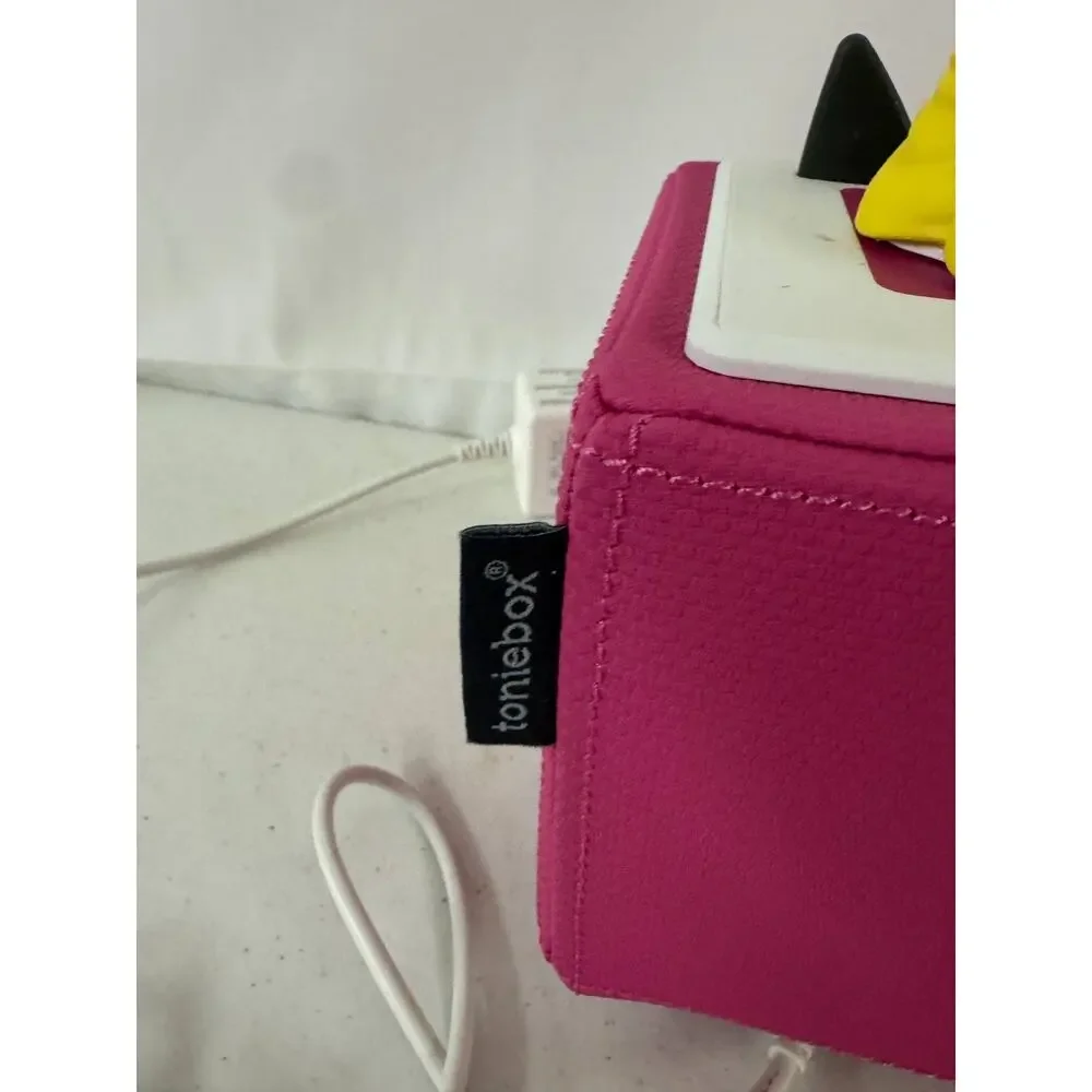 Tonies Toniebox Pink Kids Audio Player Speaker with Disney Belle Tonie Figure
